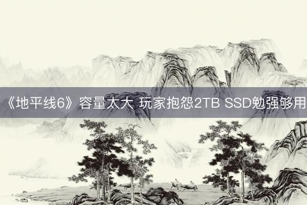 《地平线6》容量太大 玩家抱怨2TB SSD勉强够用
