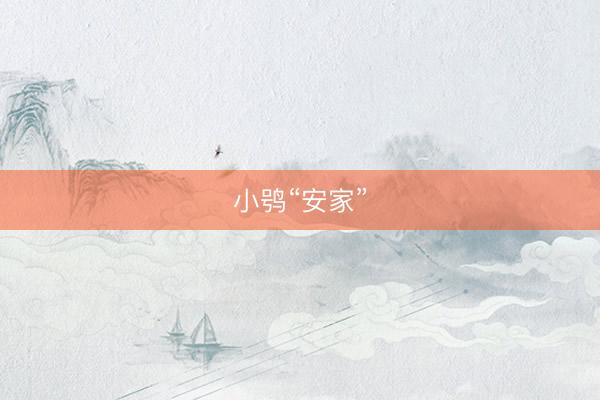 小鸮“安家”