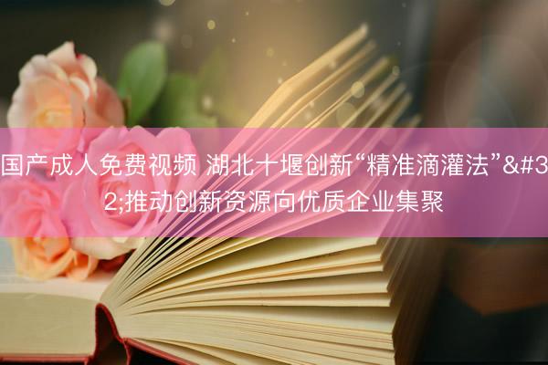 国产成人免费视频 湖北十堰创新“精准滴灌法” 推动创新资源向优质企业集聚