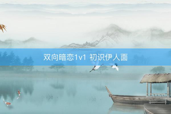 双向暗恋1v1 初识伊人面