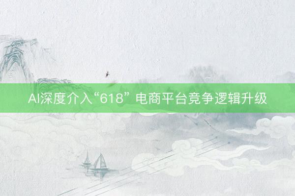 AI深度介入“618” 电商平台竞争逻辑升级