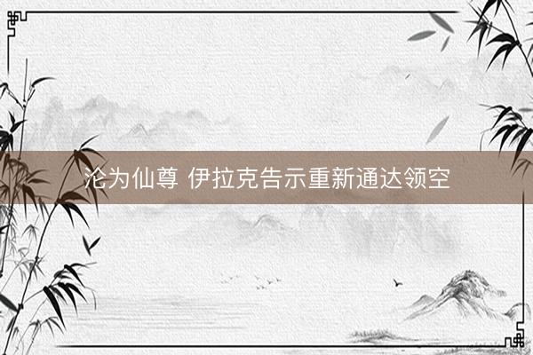 沦为仙尊 伊拉克告示重新通达领空